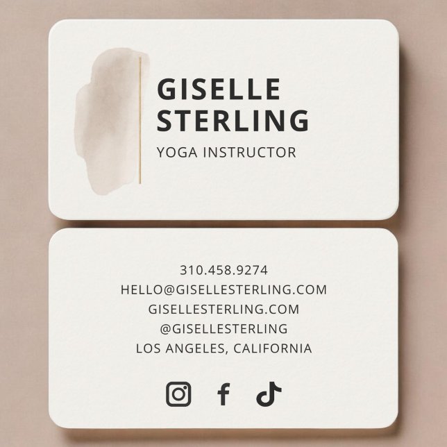 Yoga Instructor Business Card (Creator Uploaded)