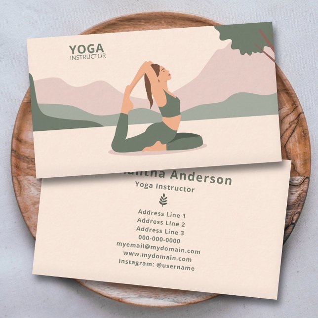 Yoga Instructor Business Card (Yoga Instructor Business Card)
