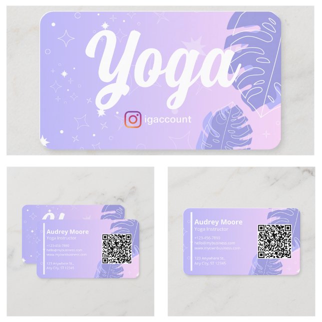 Yoga Instructor Business Card (Yoga Instructor Business Card
)