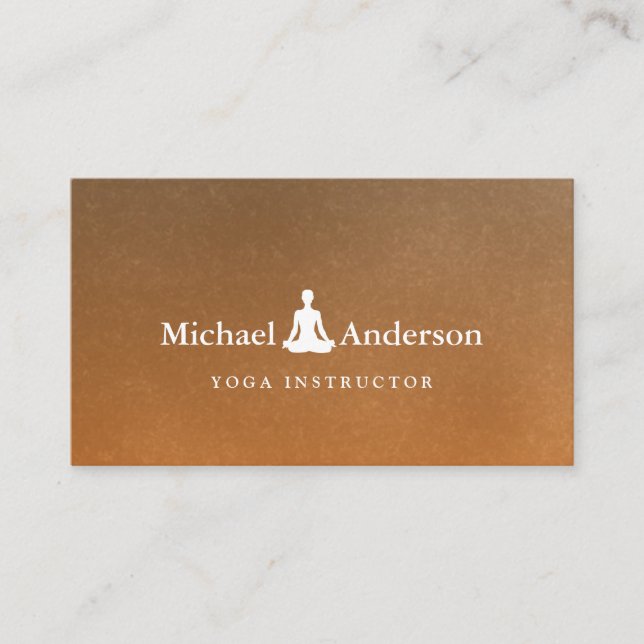 Yoga Instructor Business Card (Front)