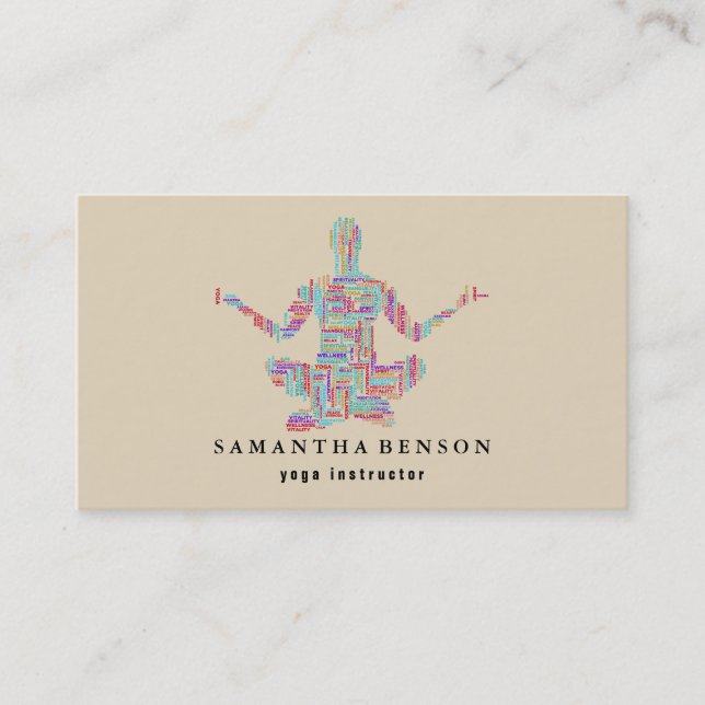 Yoga Instructor Business Card (Front)
