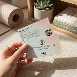 Yoga Instructor Business Colourful Spirit Card