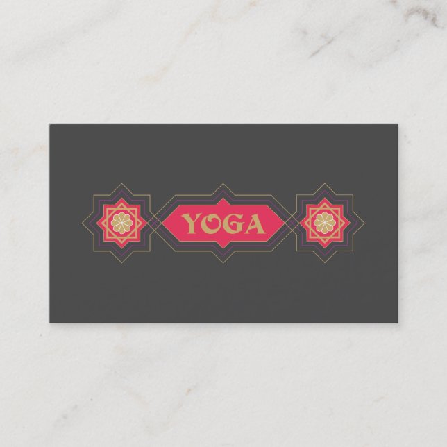 Yoga Instructor, Classes Business Card (Front)