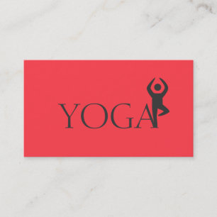 Yoga Instructor, Classes Business Card