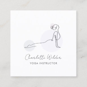 Yoga Instructor Cobra Pose Business Card