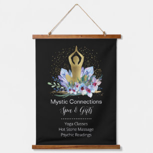 Yoga Instructor Energy Healer Crystals Reiki Spa Hanging Tapestry