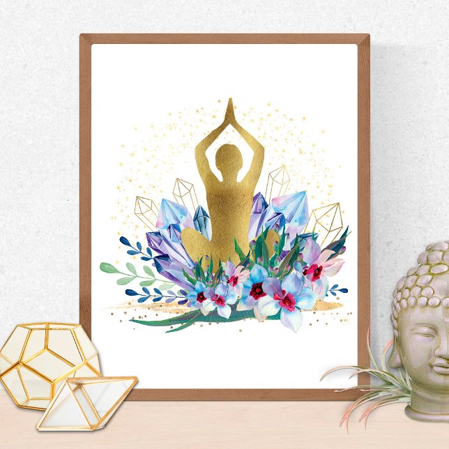 Yoga Instructor Energy Healer Crystals Reiki Spa Poster (Creator Uploaded)