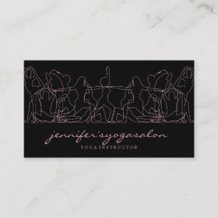 Yoga Instructor Fitness Personal Trainer Business Card