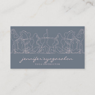 Yoga Instructor Fitness Personal Trainer Coach Business Card
