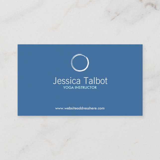 YOGA INSTRUCTOR, FITNESS TRAINER Business Card (Front)