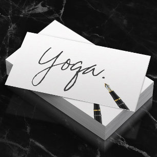 Yoga instructor Handwritten Script Elegant Business Card