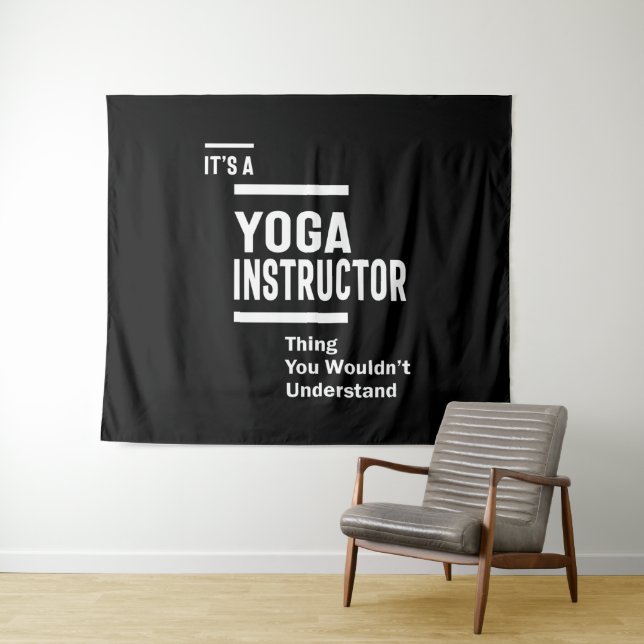 Yoga Instructor Job Title Gift Tapestry (In Situ (Horizontal))