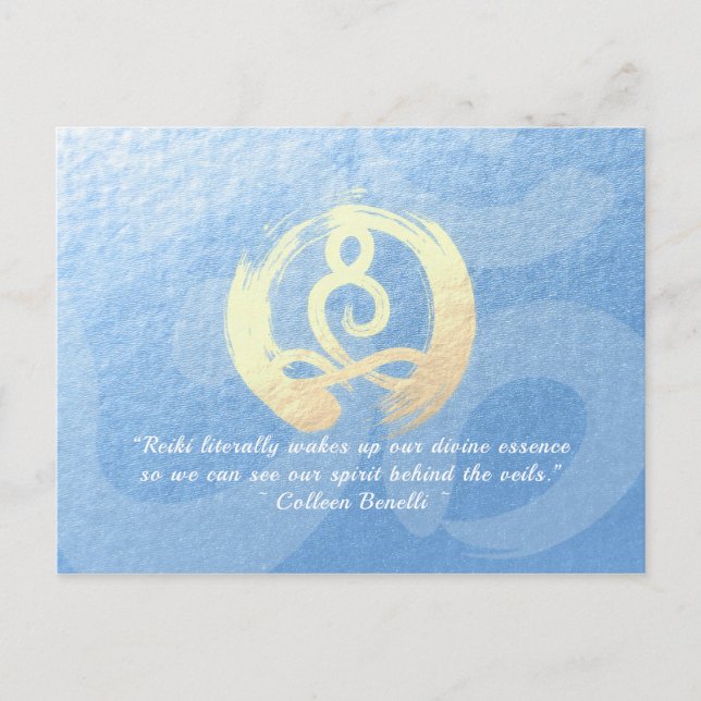 Yoga Instructor Life Coach Meditation Pose Zen OM Postcard (Front)