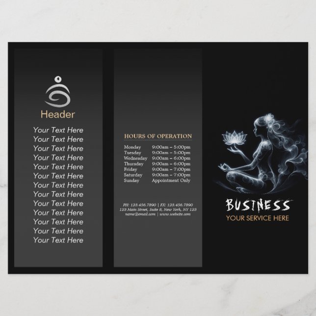 Yoga Instructor Lotus Meditation Pose Glowing Mist (Front)