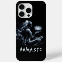 Yoga Instructor Lotus Meditation Pose Glowing Mist