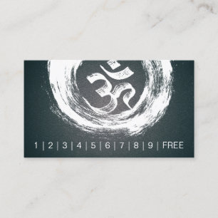 YOGA Instructor Loyalty Punch Brush OM ZEN Symbols