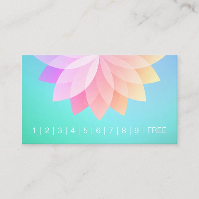 YOGA Instructor Loyalty Punch Colourful Mandala (Front)