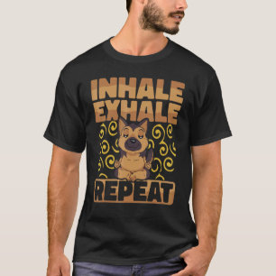 Yoga Instructor Meditation Inhale Exhale Repeat Yo T-Shirt
