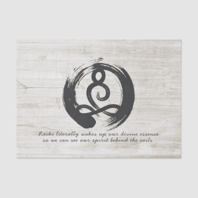 Yoga Instructor Meditation Pose Healer ZEN Quotes Tissue Paper (Front)