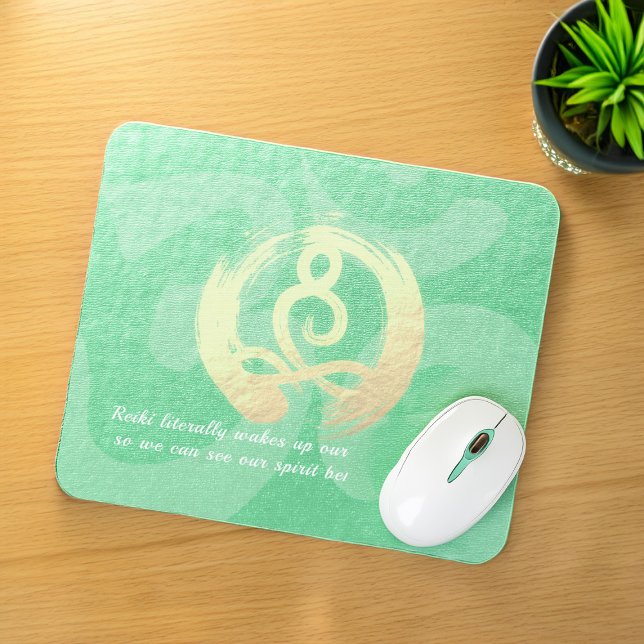 Yoga Instructor Meditation Pose Zen Om Sign Quotes Mouse Mat (Creator Uploaded)