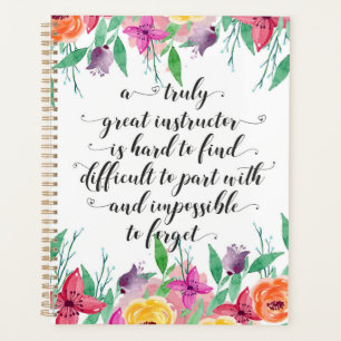 Yoga Instructor Office gift Instructor Coaching Planner