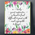 Yoga Instructor Office gift Instructor Coaching Plaque<br><div class="desc">Yoga Instructor Office gift Instructor Coaching gift idea - great quote - art prints on various materials. A great gift idea to brighten up your home. Also buy this artwork on phone cases, apparel, mugs, pillows and more. Poster and Art Print on clothing and for your wall – various backgrounds...</div>