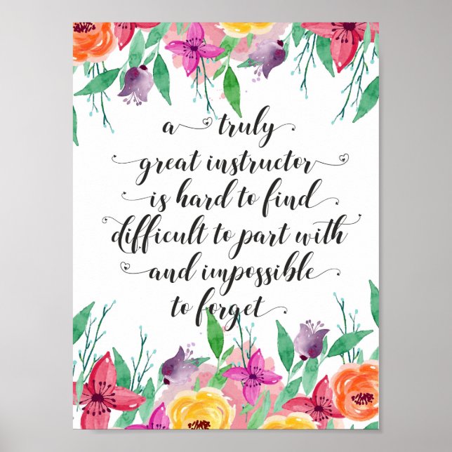 Yoga Instructor Office gift Instructor Coaching Poster (Front)