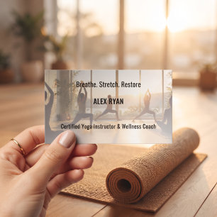 Yoga Instructor Photo Business Card