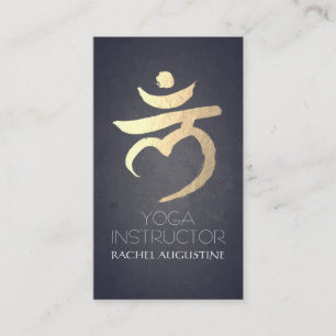 Yoga Instructor Root Chakra Muladhara Mantra LAM Business Card