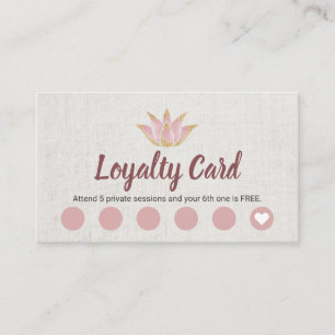Yoga Instructor Rose Gold Lotus Flower Loyalty