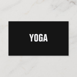 YOGA Instructor Simple & Plain Business Card
