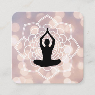 Yoga Instructor Square Business Card