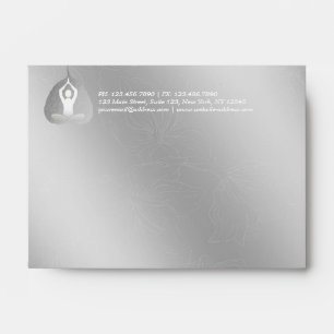 Yoga Instructor Studio Meditation Pose Bodhi Leaf  Envelope