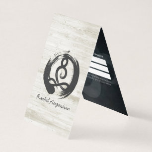 Yoga Instructor Studio Meditation Pose Price List Business Card
