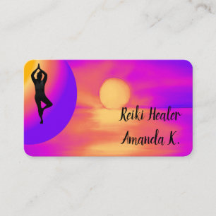 Yoga instructor, teacher, life coach business card