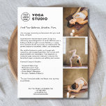 Yoga Instructor Teacher Promotional Business  Flyer<br><div class="desc">Promote your yoga studio, wellness centre, or fitness classes with this professional and customisable flyer template. Designed to highlight your yoga sessions, meditation practices, and wellness benefits, this flyer is ideal for attracting new students and building community. Personalise with your studio name, schedule, contact details, and logo. Perfect for yoga...</div>