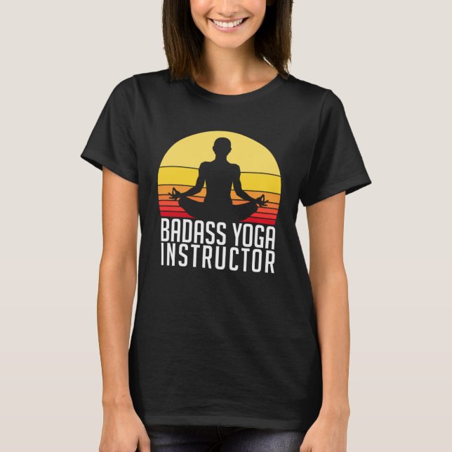 Yoga Instructor Teacher Workout Class T-Shirt (Front)