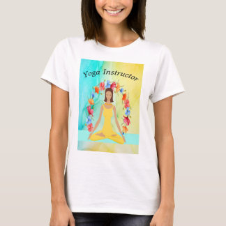 Yoga Instructor Tee Shirt Yellow Design