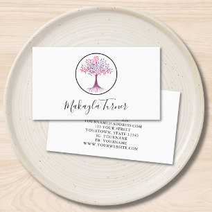 Yoga Instructor Tree of Life Business Card