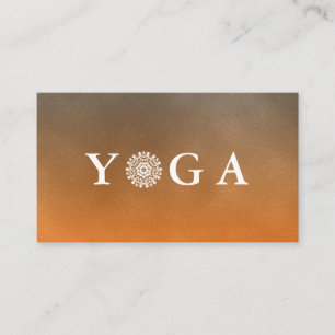Yoga Instructor Vintage Style Business Card