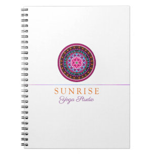 Yoga Instructor, Wellness Mandala studio design Notebook