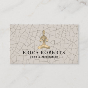 Yoga Instructor Wellness Meditation Ceramic Business Card