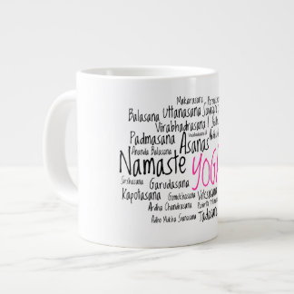 Yoga Instructor's Sanskrit Asanas Yoga Poses Large Coffee Mug