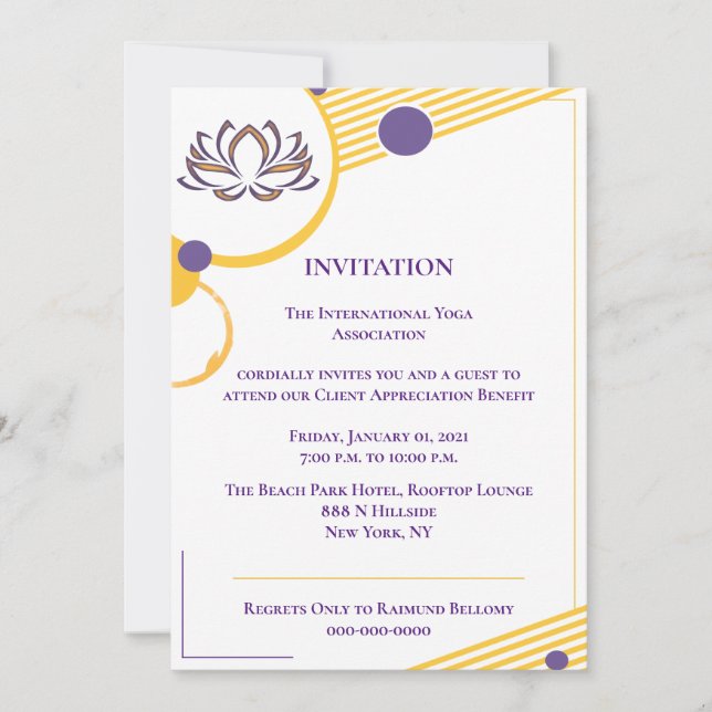 Yoga Invitation (Front)