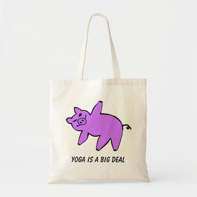 Yoga is a Big Deal - Yoga Tote Bags (Front)