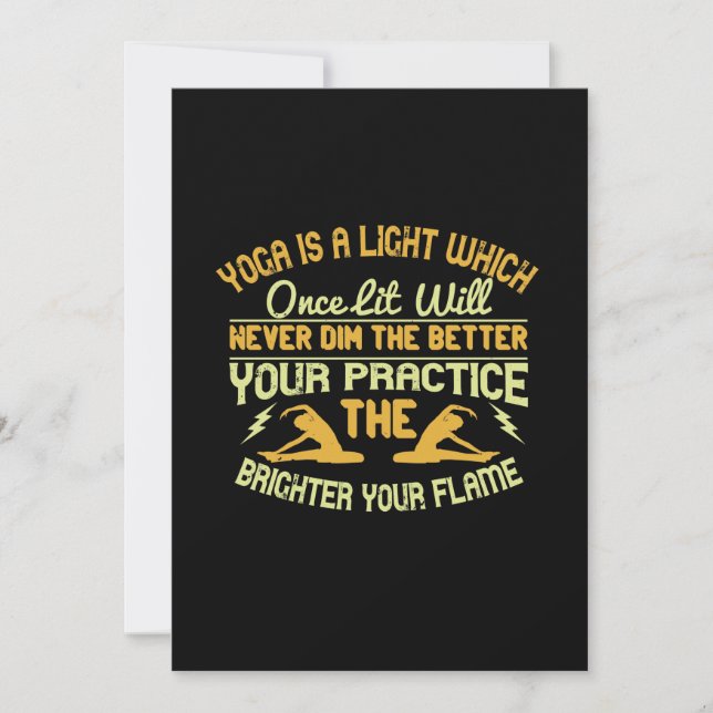 Yoga is a light, which once lit will never dim. Th Save The Date (Front)
