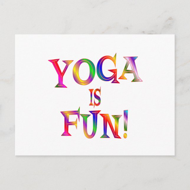 Yoga is Fun Postcard (Front)