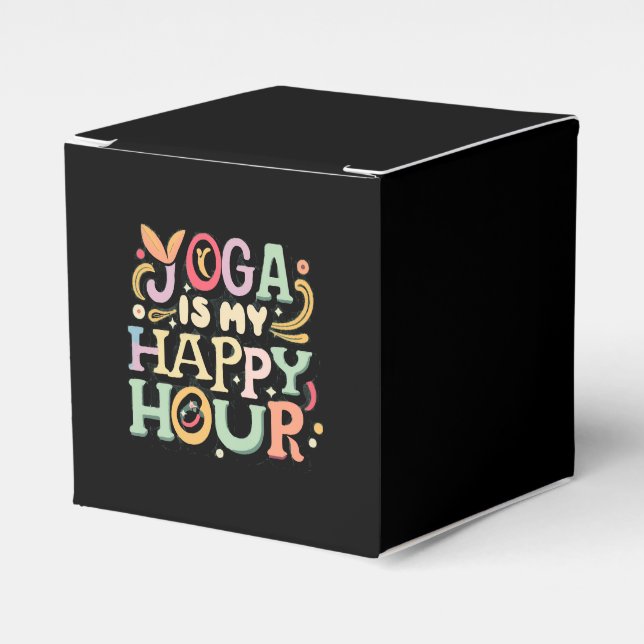Yoga Is My Happy Hour Favour Box (Front Side)