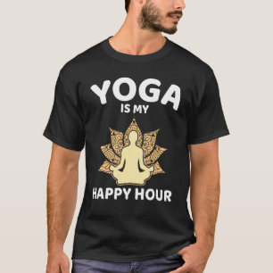Yoga Is My Happy Hour Guru Sport Workout USA For M T-Shirt
