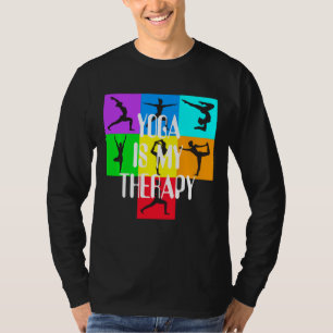 Yoga is my therapy Chakra Colours Meditation Namas T-Shirt